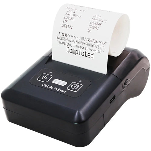 H20 USB + Bluetooth-compatible 203DPI Portable Thermal Printer 48mm Receipt Printer - US Plug - 1