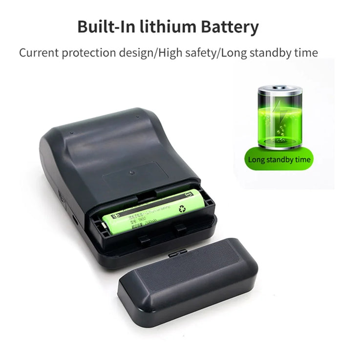 H20 USB + Bluetooth-compatible 203DPI Portable Thermal Printer 48mm Receipt Printer - US Plug - 6