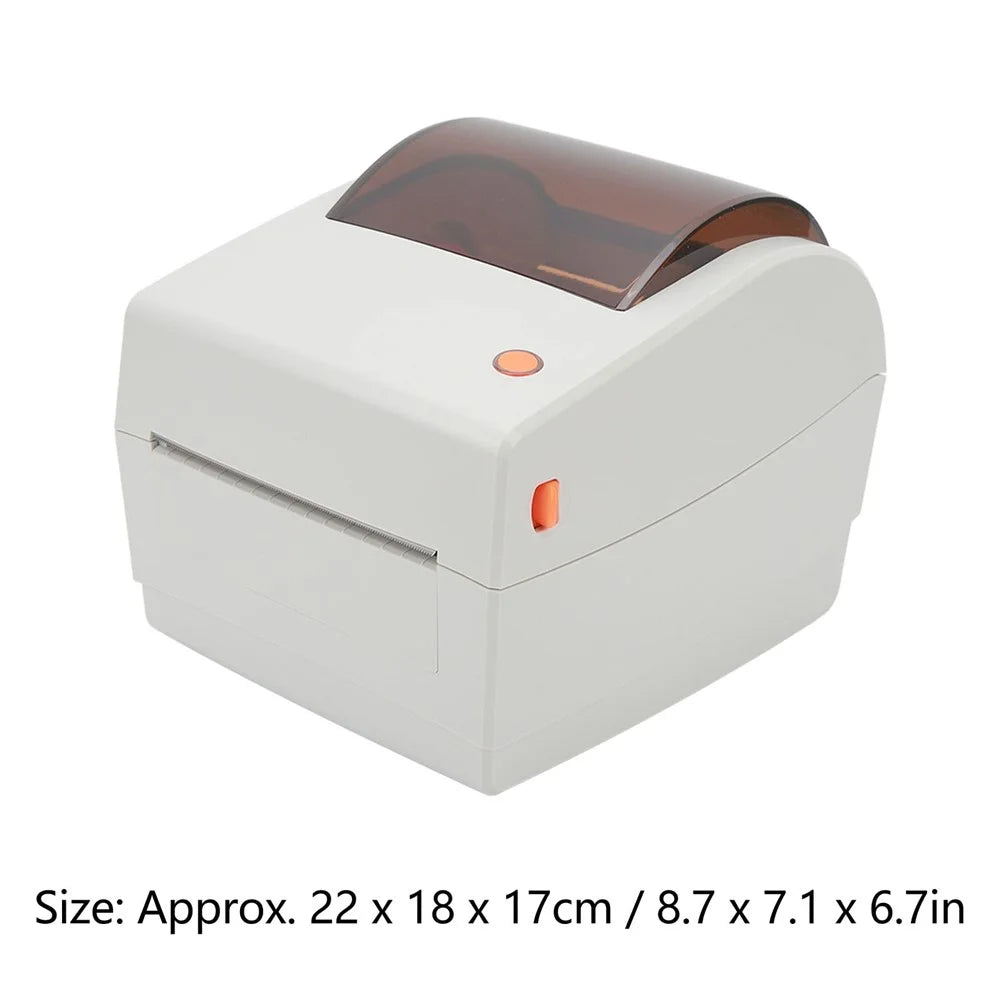 TP403 180mm / s Fast Printing Desktop Thermal Printer Barcode Label Printer, USB+Bluetooth-compatible Version - US Plug - 7