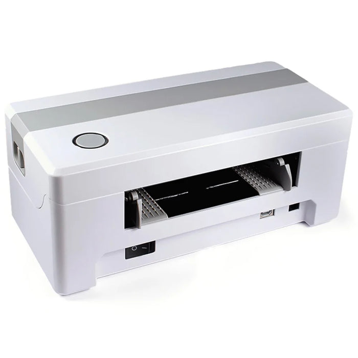 TDL406 203DPI Desktop Thermal Label Printer High Speed Printing Barcode Sticker Maker Machine, USB Version - US Plug - 2