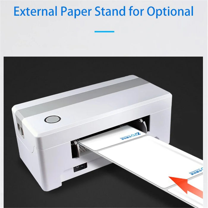 TDL406 203DPI Desktop Thermal Label Printer High Speed Printing Barcode Sticker Maker Machine, USB Version - US Plug - 7