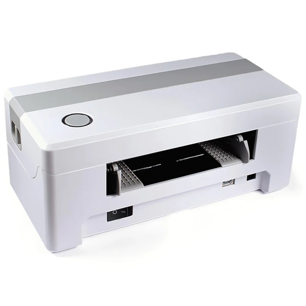 TDL406 Desktop Thermal Label Printer Barcode Sticker Maker Machine, USB + Bluetooth-compatible Version - US Plug - 2