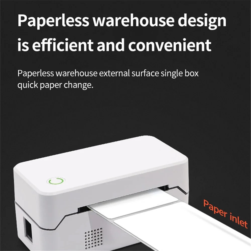 TDL407H 180mm / s High Speed Desktop Thermal Label Printer Barcode Printing Machine, USB Version - US Plug - 5