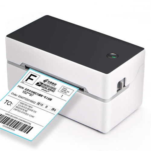 TDL402 Fast Printing 203DPI USB Thermal Printer Inkless Barcode Label Printer - US Plug - 1