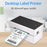 TDL402 Fast Printing 203DPI USB Thermal Printer Inkless Barcode Label Printer - US Plug - 2
