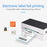 TDL402 Fast Printing 203DPI USB Thermal Printer Inkless Barcode Label Printer - US Plug - 4
