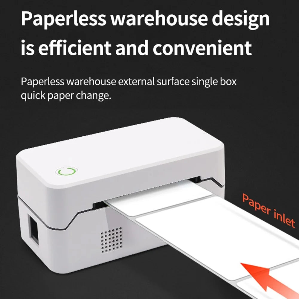 TDL401H 40-80mm Printing Width Thermal Printer Barcode Label Printer, USB+Bluetooth-compatible Version - US Plug - 5