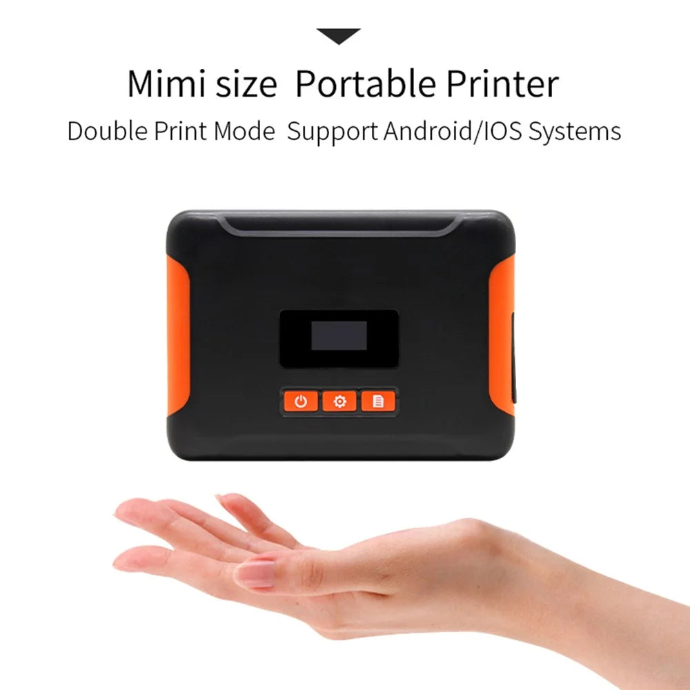HL40 Cell Phone Bluetooth-compatible USB Thermal Label Printer 4 inch Printing Machine - US Plug - 4