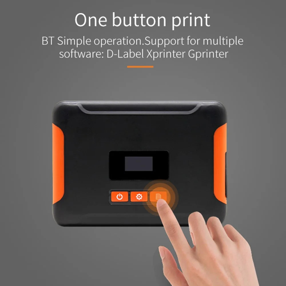 HL40 Cell Phone Bluetooth-compatible USB Thermal Label Printer 4 inch Printing Machine - US Plug - 6