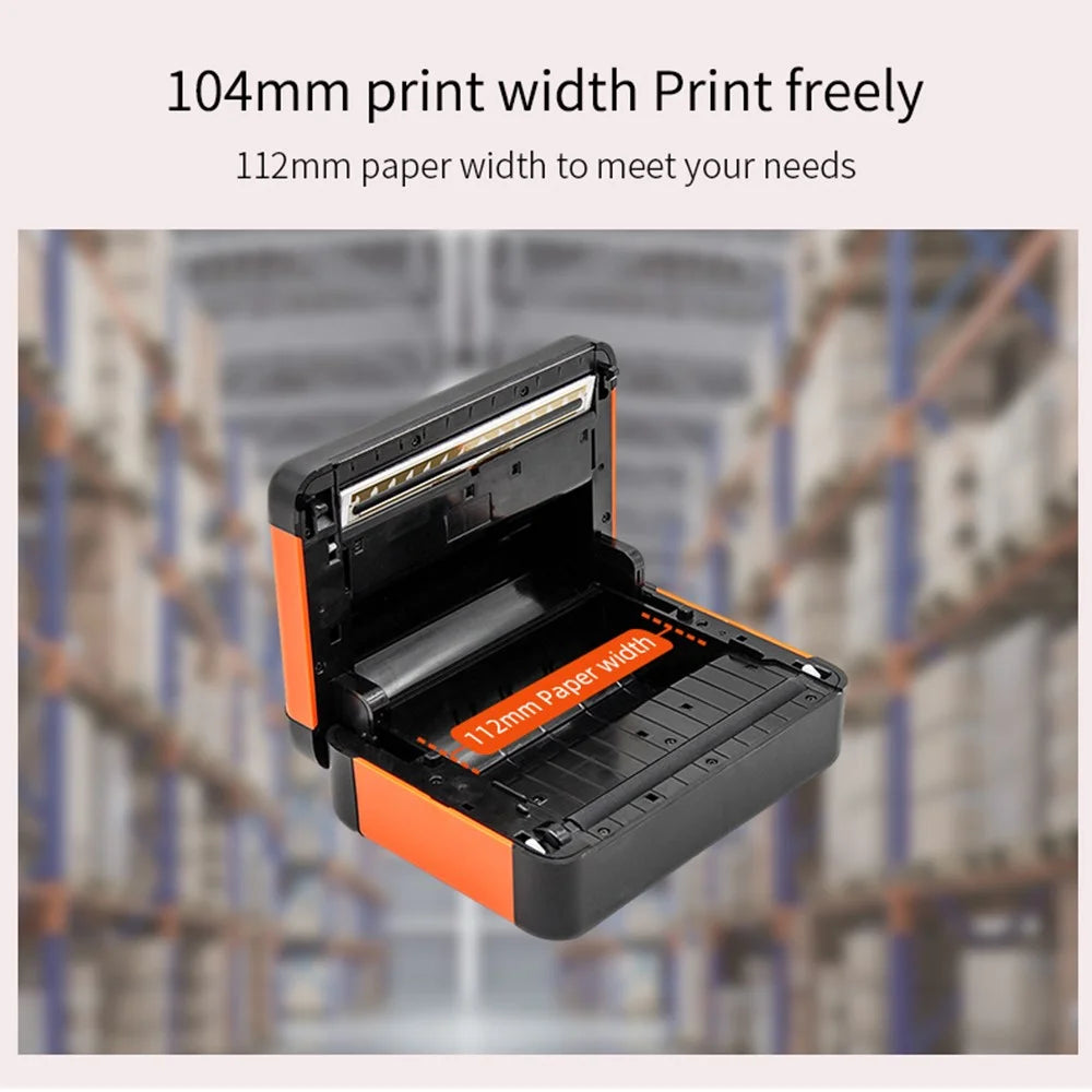 HL40 Cell Phone Bluetooth-compatible USB Thermal Label Printer 4 inch Printing Machine - US Plug - 7