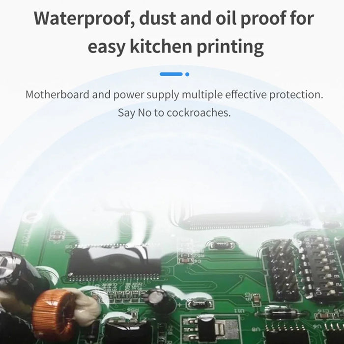 58A Bluetooth-compatible Thermal Receipt Label Printer Restaurant Kitchen Printing Tool - AU Plug - 4
