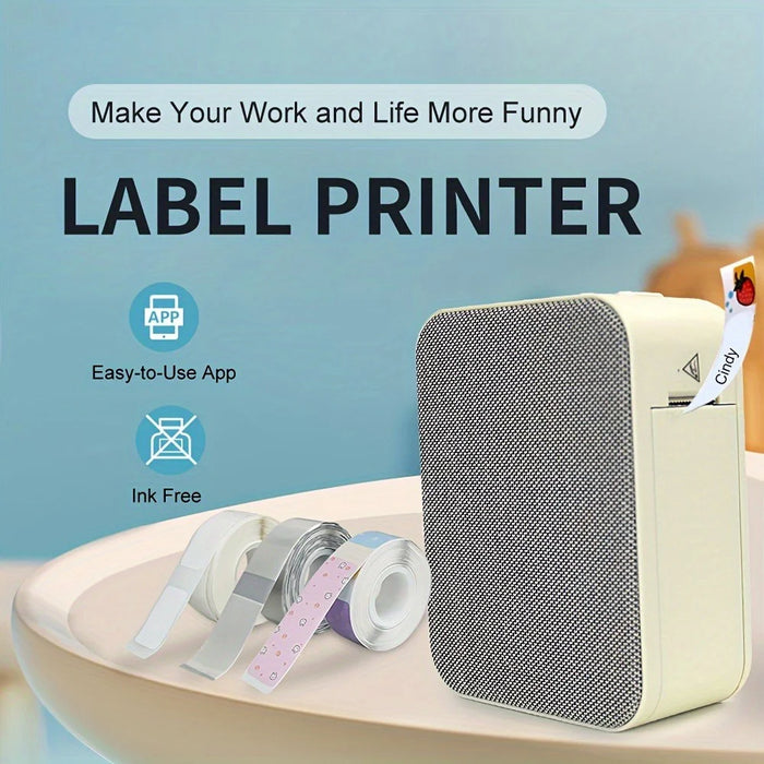 MARKLIFE P15 PLUS Mini Wireless Thermal Printer Bluetooth-compatible Inkless Label Machine - Grey - 2