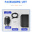 MARKLIFE D100 Mini Bluetooth-compatible Thermal Shipping Label Printer Barcode Printing Device - Black / EU Plug - 6