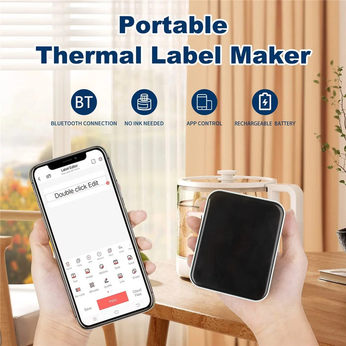 MARKLIFE P15 Inkless Label Maker Machine Mini Wireless Bluetooth-compatible Thermal Printer - Green - 2