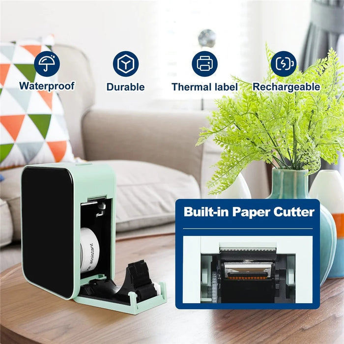 MARKLIFE P15 Inkless Label Maker Machine Mini Wireless Bluetooth-compatible Thermal Printer - Green - 5