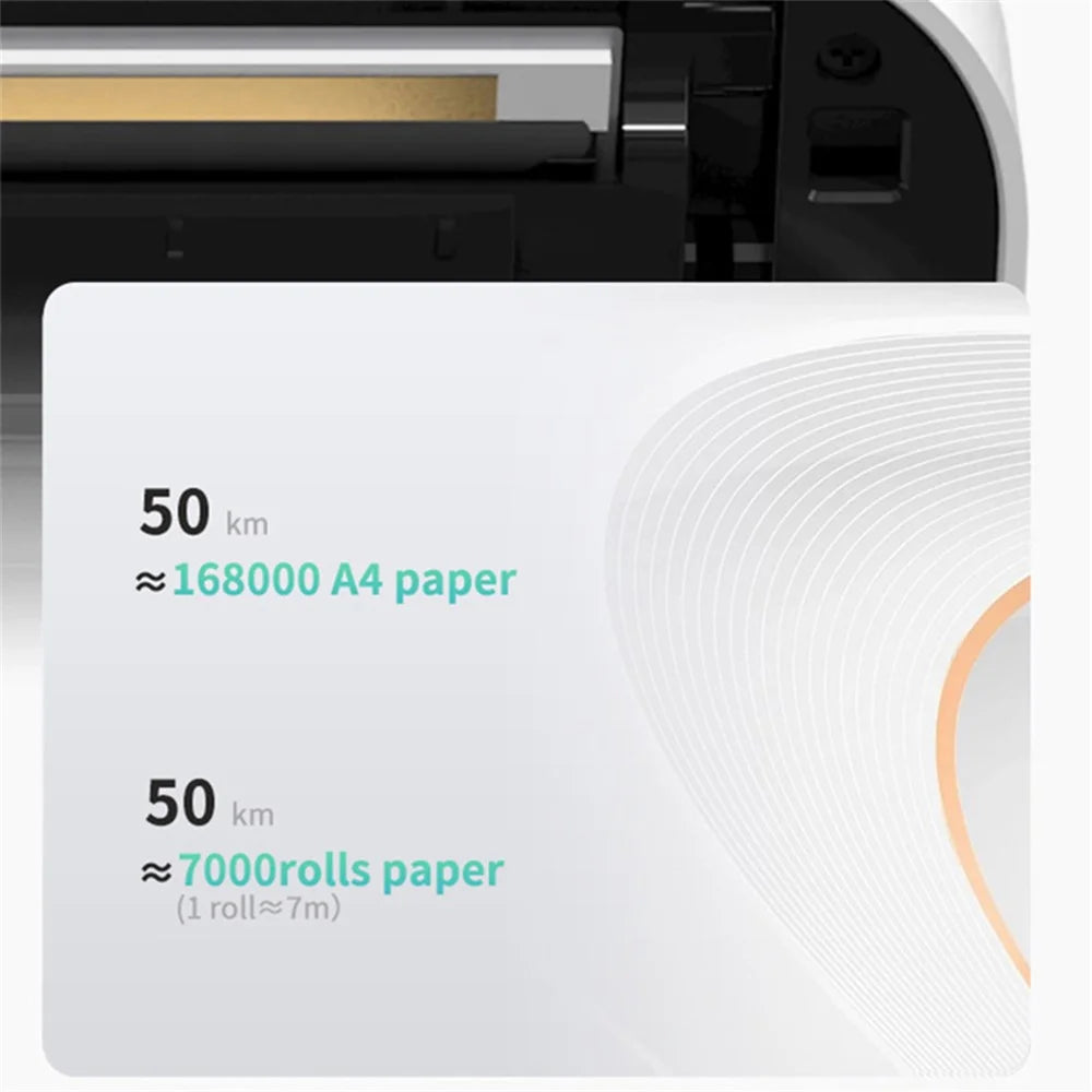 MARKLIFE D210 Mini Home Office Bluetooth-compatible Thermal Printer A4 Letter Paper Wireless Inkless Printer - White - 5