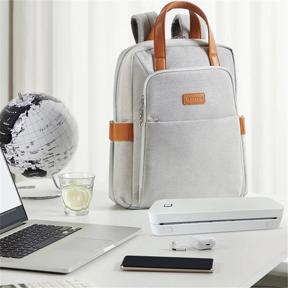 MARKLIFE D210 Mini Home Office Bluetooth-compatible Thermal Printer A4 Letter Paper Wireless Inkless Printer - White - 6