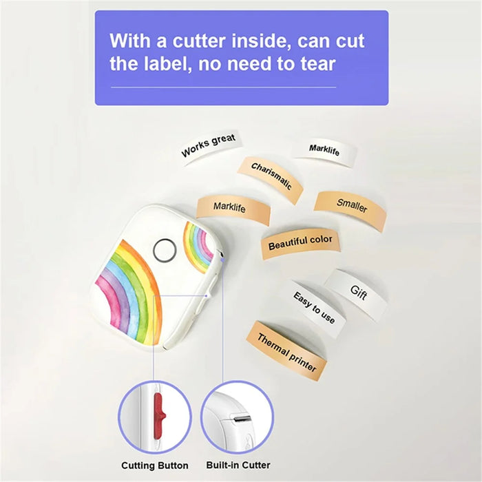 MARKLIFE P12 Mini Home Bluetooth-compatible Inkless Thermal Printer Wireless Labels Notes Printer - 4