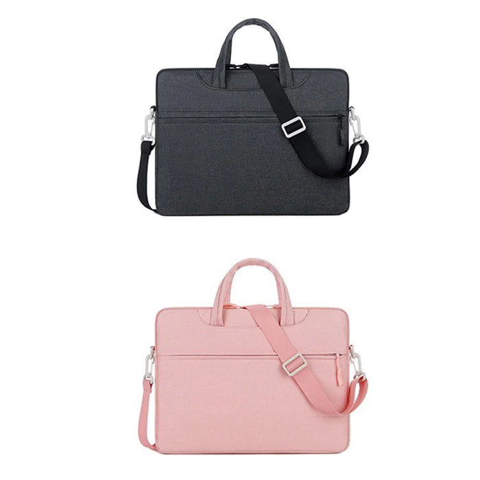 Universal Laptop Handbag Shoulder Bag Notebook Carrying Case Briefcase for 13-14 inch Laptop (Inner Size: 36x27cm) - Pink - 5