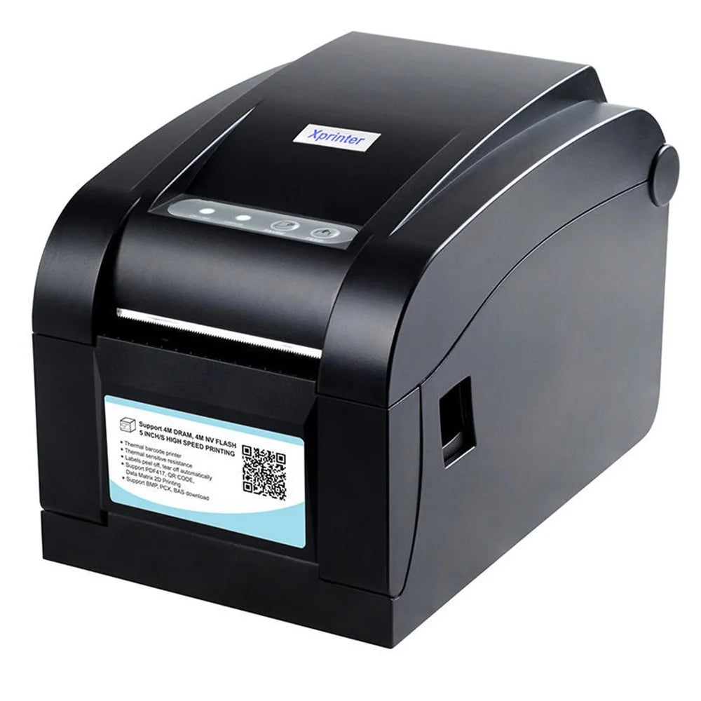 XPRINTER XP-350B Thermal Barcode Printer High Speed USB Label Printing Machine, EU Plug - 1