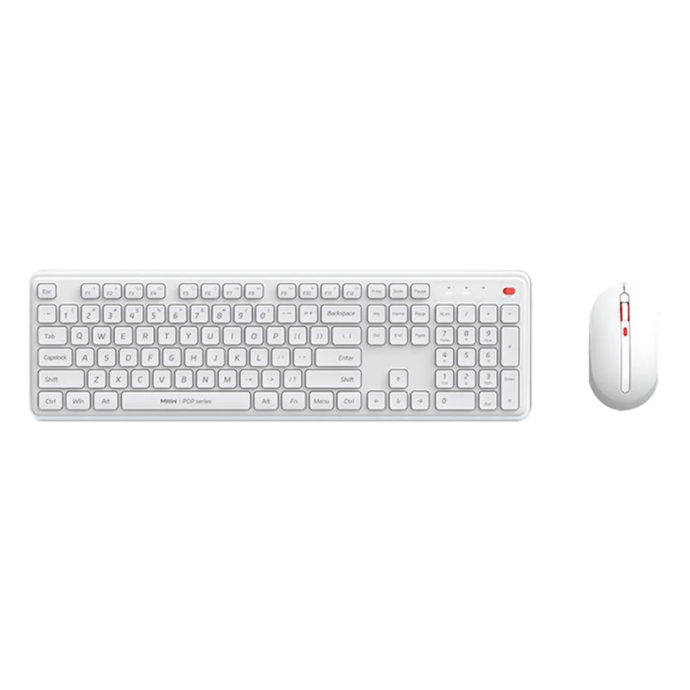 XIAOMI YOUPIN MIIIW MW24PB03 2.4G Wireless Keyboard Mouse Set Computer Mute Keyboard + Mouse, 3rd gen - White - 1