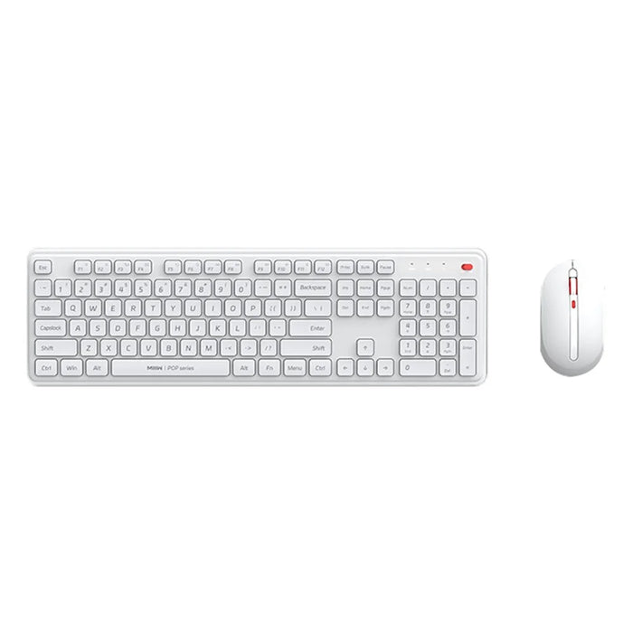 XIAOMI YOUPIN MIIIW MW24PB03 2.4G Wireless Keyboard Mouse Set Computer Mute Keyboard + Mouse, 3rd gen - White - 1