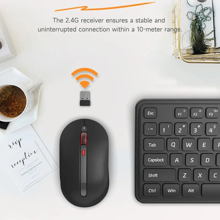 XIAOMI YOUPIN MIIIW MW24PB03 2.4G Wireless Keyboard Mouse Set Computer Mute Keyboard + Mouse, 3rd gen - White - 2