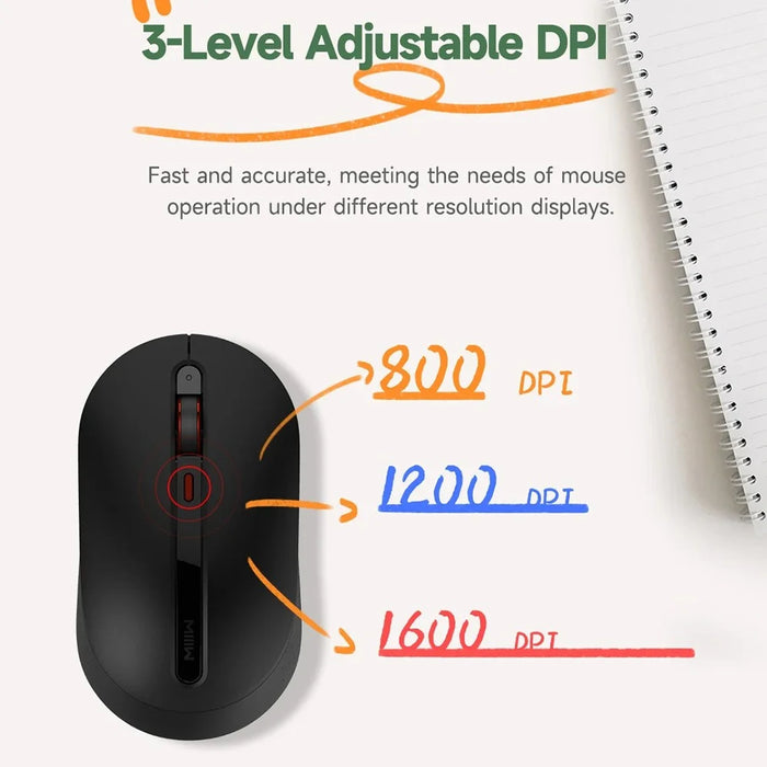 XIAOMI YOUPIN MIIIW MW24PB03 2.4G Wireless Keyboard Mouse Set Computer Mute Keyboard + Mouse, 3rd gen - White - 4