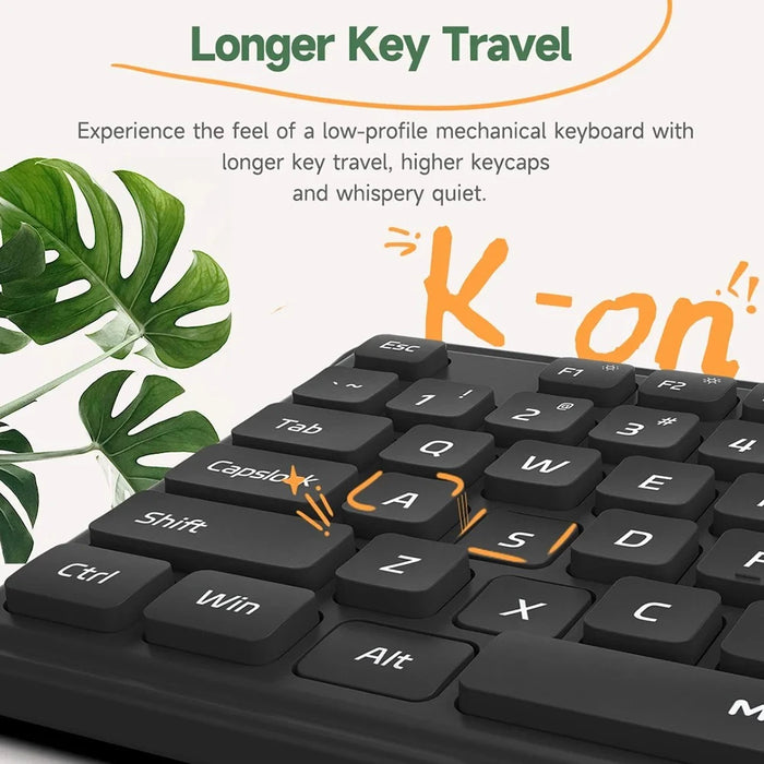 XIAOMI YOUPIN MIIIW MW24PB03 2.4G Wireless Keyboard Mouse Set Computer Mute Keyboard + Mouse, 3rd gen - White - 7