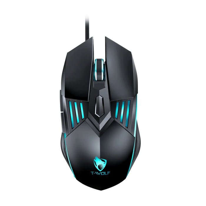 T-WOLF TF700 Backlight USB Wired Gaming Keyboard Mouse Headphone Mouse Pad Set - 5