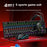T-WOLF TF700 Backlight USB Wired Gaming Keyboard Mouse Headphone Mouse Pad Set - 7