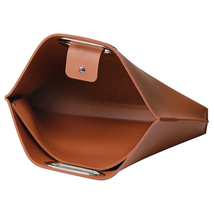 Business Style Waterproof Portable PU Leather Handbag with Carrying Case for 13.3 / 14-inch Laptop - Brown - 2