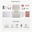 Business Style Waterproof Portable PU Leather Handbag with Carrying Case for 13.3 / 14-inch Laptop - Brown - 7