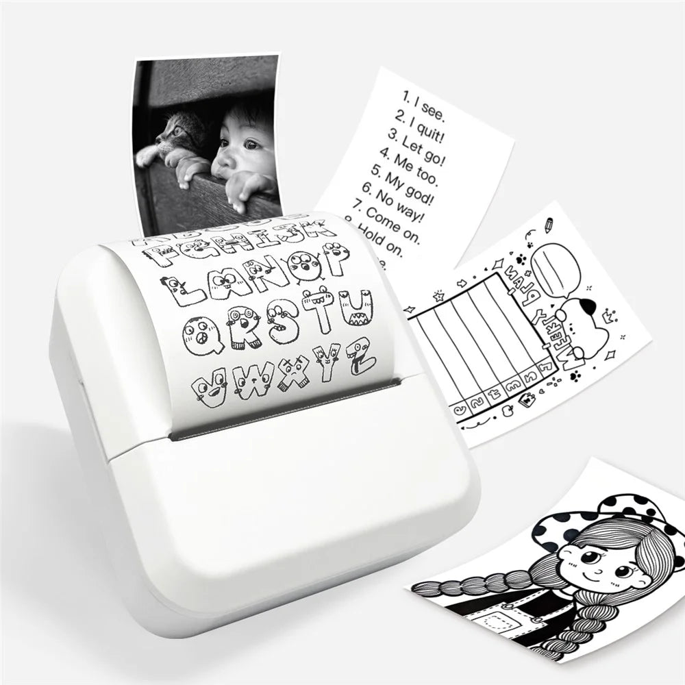 MARKLIFE S2 Bluetooth-compatible Thermal Label Printer Ink-Less Label Maker Machine for Small Business Home Office - White - 1