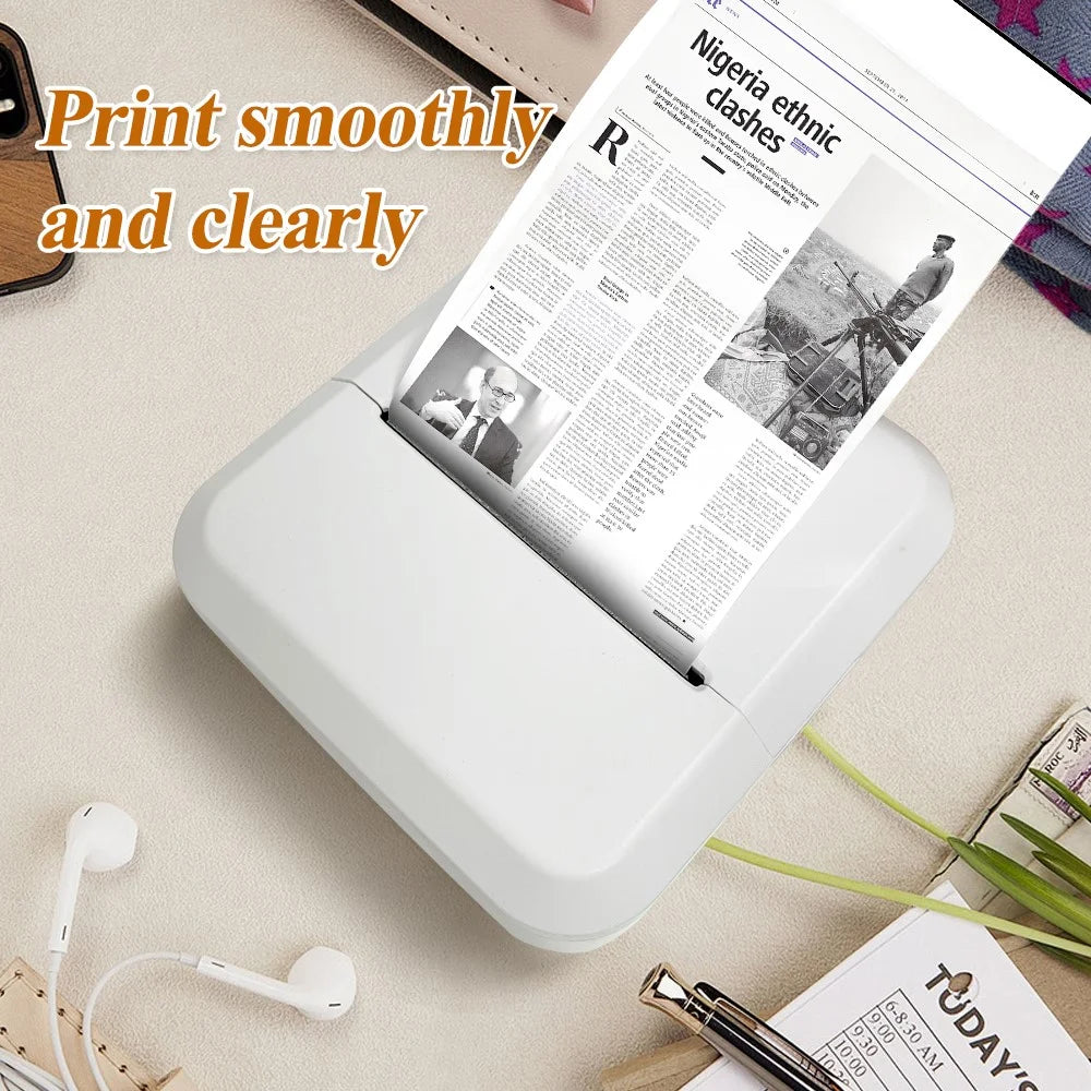 MARKLIFE S2 Bluetooth-compatible Thermal Label Printer Ink-Less Label Maker Machine for Small Business Home Office - White - 4