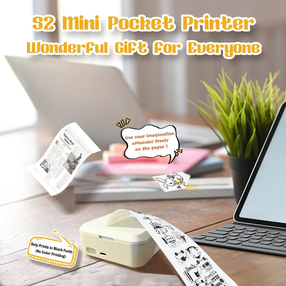 MARKLIFE S2 Bluetooth-compatible Thermal Label Printer Ink-Less Label Maker Machine for Small Business Home Office - White - 6