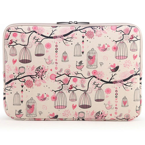 LISEN Cartoon Pattern Design Carrying Case for 13-Inch Laptops Storage Bag, 34.5 x 24 x 1.5cm - Pink - 1