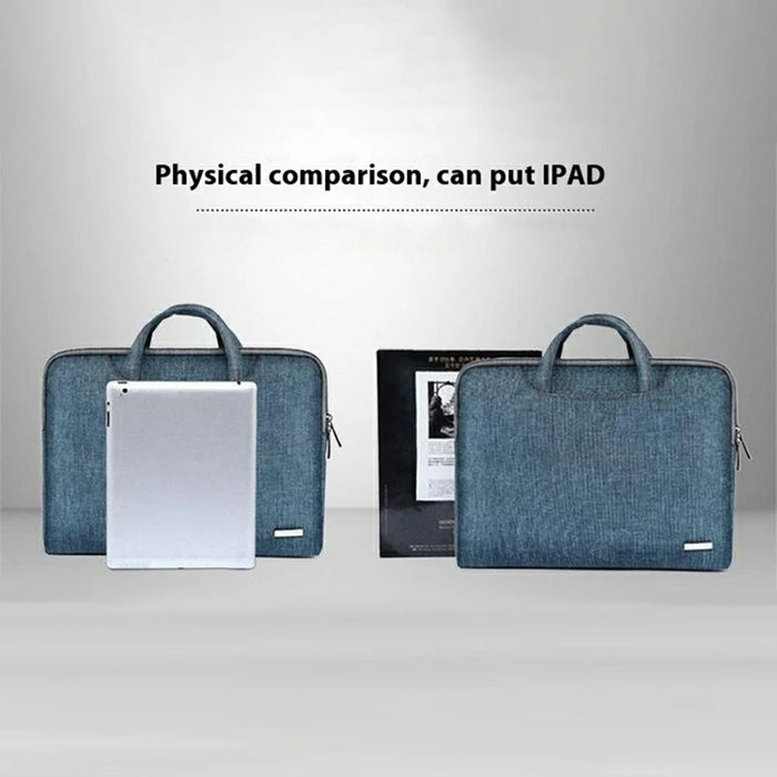 LISEN Business Style Carrying Case for 15.6-Inch Laptops Portable Storage Bag with Mini Bag - Dark Blue - 4