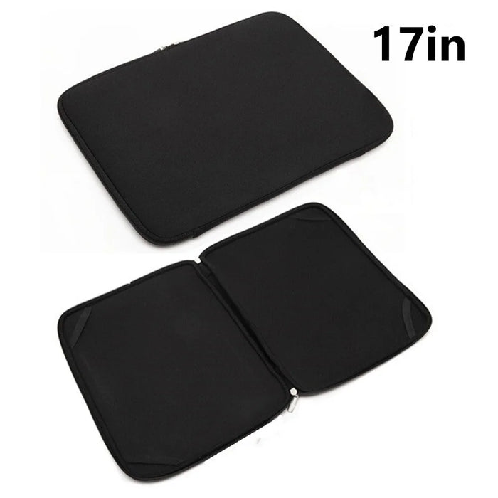 A03 17 inch Laptop Sleeve Bag Neoprene Notebook Carrying Bag with 4 Elastic Bands Tablet Briefcase - 1