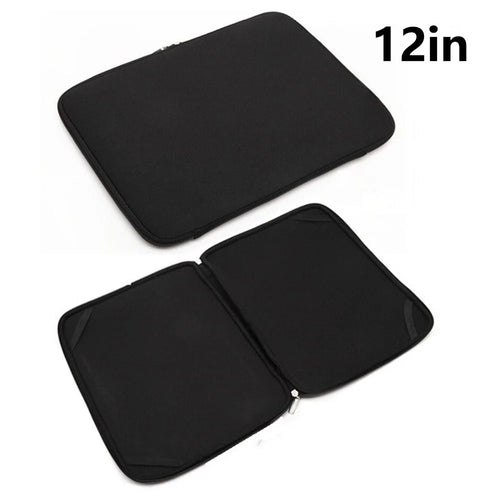 A03 12 inch Laptop Sleeve Bag Neoprene Notebook Carrying Bag with 4 Elastic Bands Tablet Briefcase - 1