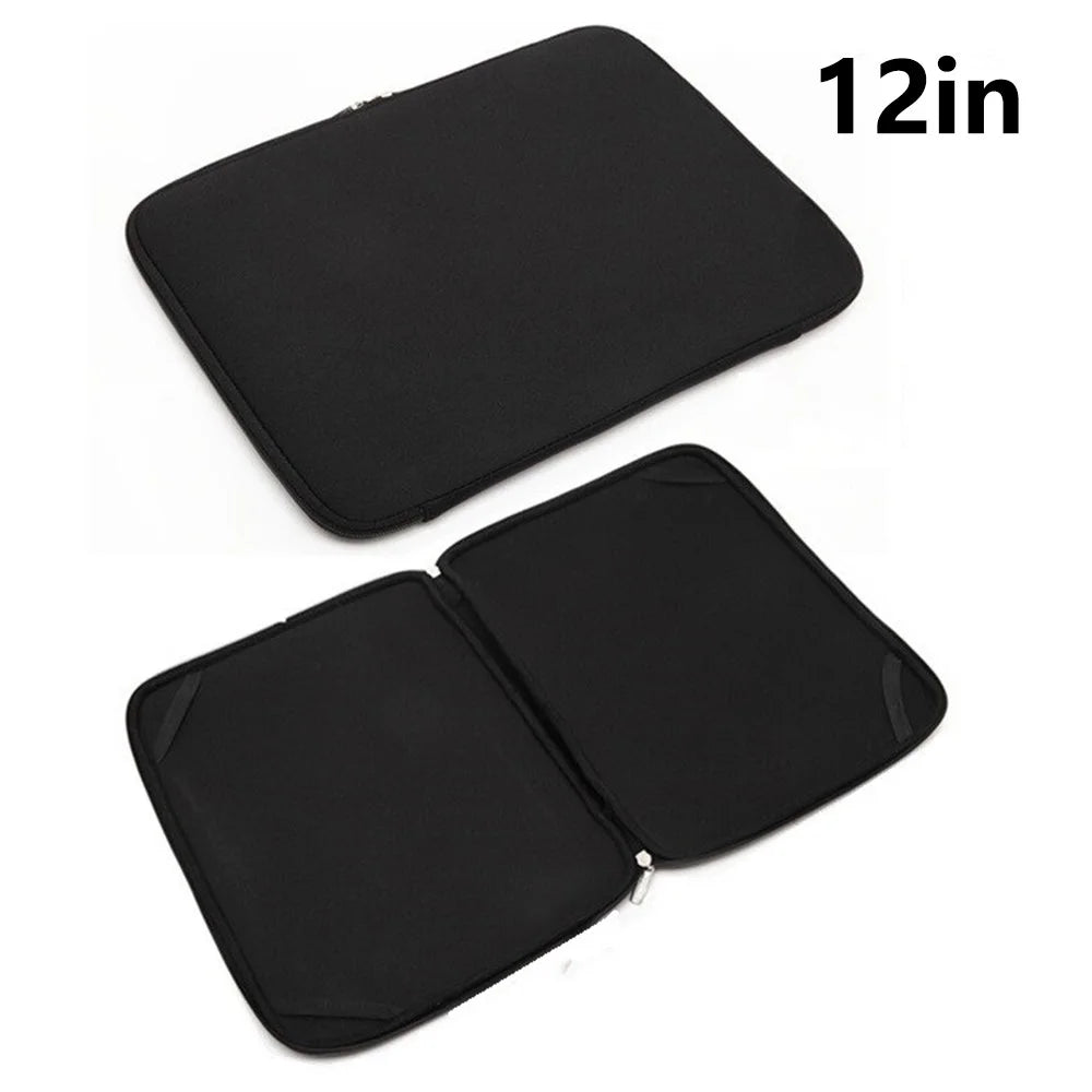 A03 12 inch Laptop Sleeve Bag Neoprene Notebook Carrying Bag with 4 Elastic Bands Tablet Briefcase - 1