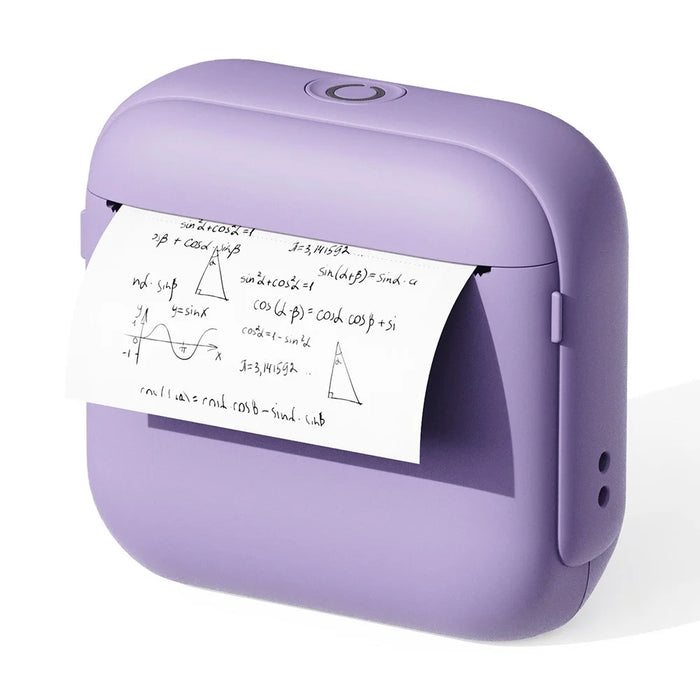 X6 Portable Mini Handheld Label Printer Thermal Printing Bluetooth-Compatible Label Maker - Purple - 2