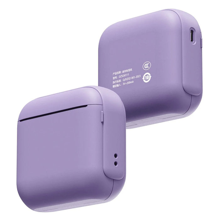 X6 Portable Mini Handheld Label Printer Thermal Printing Bluetooth-Compatible Label Maker - Purple - 4