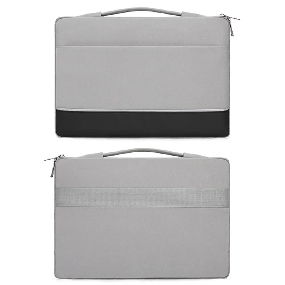 For 11.6-12.5 inch Laptop Carrying Case Polyester Splash-Proof Anti-Shock Portable Sleeve Bag - Grey - 1