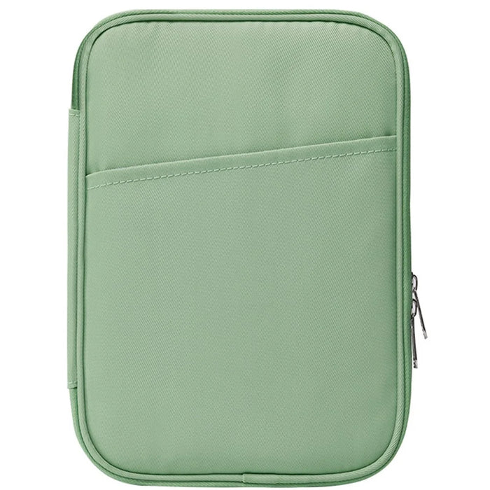 For 7-8 inch E-Reader Carrying Case Polyester Splash-Proof Portable Tablet Sleeve Bag - Green - 1