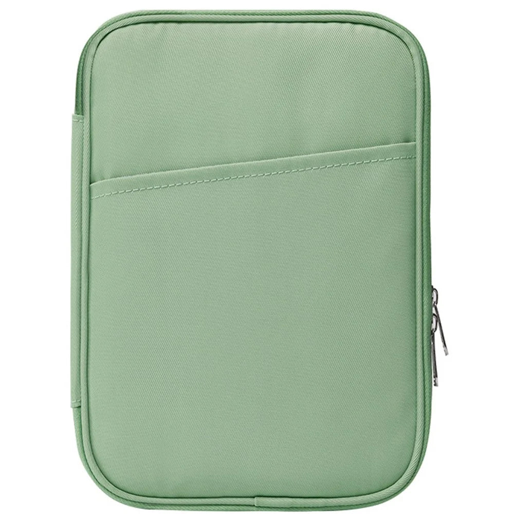 For 6-6.8 inch E-Reader Carrying Case Polyester Splash-Proof Portable Tablet Sleeve Bag - Green - 1