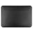 For 13.3-14 inch Laptop Carrying Case PU Leather Portable Storage Bag Magnetic Closure - Black - 1