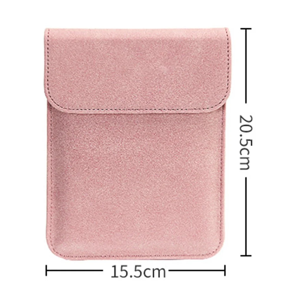 For 6.8 inch Kindle Paperwhite E-Reader Carrying Case PU Leather Portable Protective Bag Magnetic Closure - Pink - 5