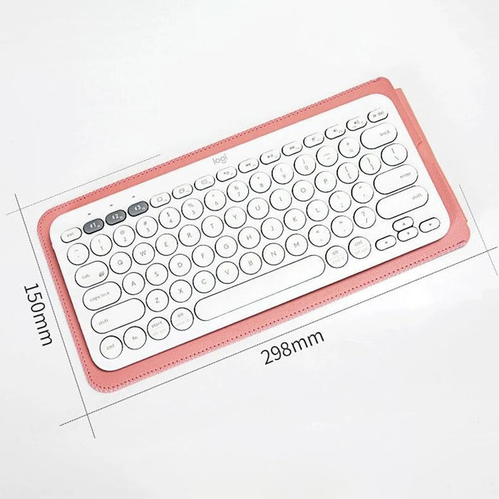 For Logitech K380 Protective Cover Bluetooth-compatible Keyboard Portable Carrying Case - Pink / Silver - 4