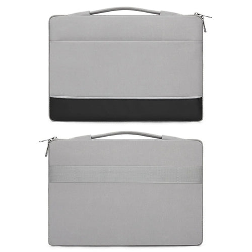 For 15.6 inch Laptop Carrying Case Polyester Splash-Proof Anti-Shock Portable Sleeve Bag - Grey - 1